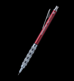 Ołówek automatyczny GRAPHGEAR 1000 Pentel, HB 0.5 mm, czerwony