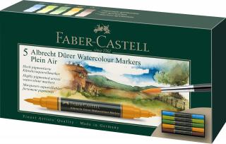 PISAKI AKWARELOWE DWUSTRONNE ALBRECHT DURER FABER-CASTELL, 5 KOLORÓW - ZESTAW PLENERY