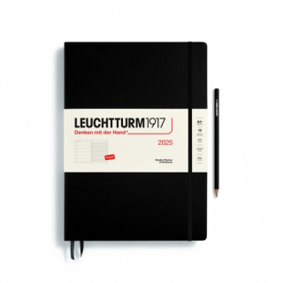 PLANER TYGODNIOWY Z NOTATNIKIEM LEUCHTTURM1917 MASTER (A4+) 2025 CZARNY