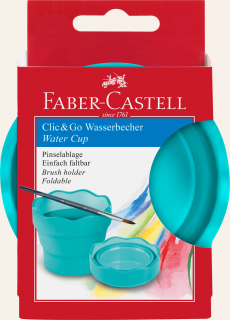 POJEMNIK NA WODĘ CLICGO FABER-CASTELL, TURKUSOWY