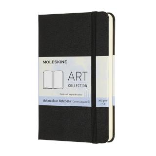 Szkicownik akwarelowy Moleskine Pocket 9x14 cm, twarda czarna oprawa, 60 stron