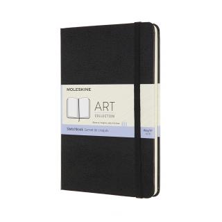 Szkicownik Moleskine Medium 11,5x18 cm, twarda czarna oprawa, 88 stron