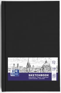 SZKICOWNIK OXFORD SKETCHBOOK SZYTY, 96 KARTEK A5, CZARNY