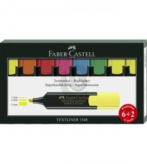 ZAKREŚLACZ 48 8 SZT. (PROMOCJA 2 SZT. GRATIS) FABER-CASTELL