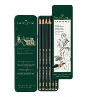 ZESTAW 6 OŁÓWKÓW CASTELL 9000 FABER-CASTELL