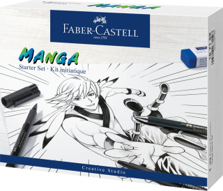 ZESTAW DO NAUKI RYSOWANIA MANGI PITT ARTIST PEN FABER-CASTELL