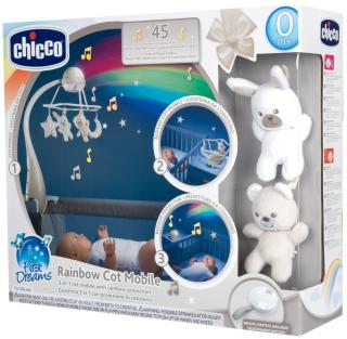 Chicco Rainbow karuzela do łóżeczka 3w1 Neutral