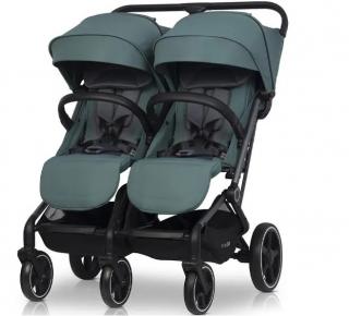 EasyGO ECHO wózek bliźniaczy spacerowy Sage Green
