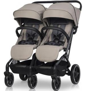 EasyGO ECHO wózek bliźniaczy spacerowy Savana Beige