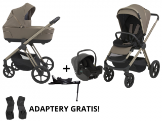 Espiro Miloo wózek wielofunkcyjny 4w1 z fotelikiem Joie i-Snug 2 + baza Charming Touch 209