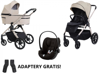 Espiro Yoga wózek wielofunkcyjny 3w1 z fotelikiem Cybex Cloud G 119 Assana Lotos