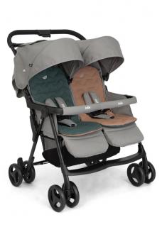 Joie Aire Twin lekki i kompaktowy spacerowy wózek bliźniaczy Pebble