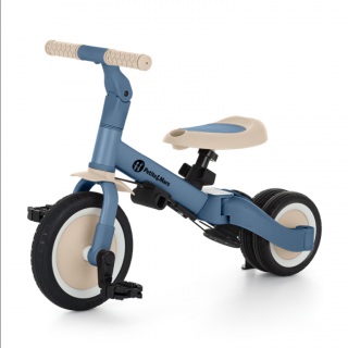 PETITE&amp;MARS wielofunkcyjny rowerek trójkołowy 5w1 Turbo Ocean Blue