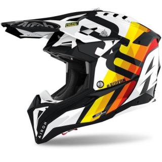 AIROH AVIATOR 3 RAINBOW WHITE kask biało-żółty S