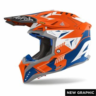 AIROH AVIATOR 3 SPIN ORANGE FLUO MATT kask L