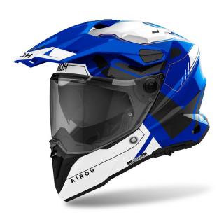 AIROH COMMANDER 2 REVEAL BLUE połysk kask dual L