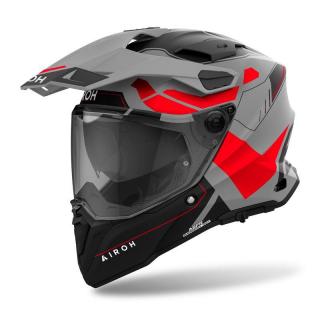 AIROH COMMANDER 2 REVEAL RED FLUO kask dual  XL