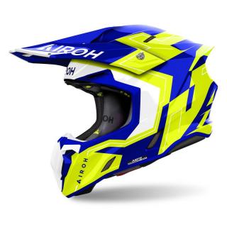 AIROH TWIST 3 DIZZY BLUE YELLOW połysk kaski L