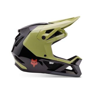 FOX RAMPAGE BARGE kask rowerowy czarno-zielony