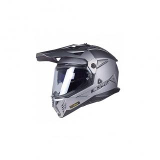 LS2 MX702 PIONEER II kask dual szary mat S