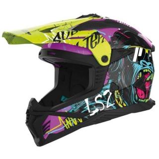 LS2 MX708 FAST II GORILLA PURPLE kask M