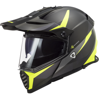 LS2 PIONEER EVO MX436 ROUTER kask dual mat fluo L