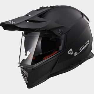 LS2 PIONEER kask dual czarny mat XXS