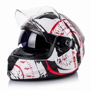 LS2 STREAM EVO TACHO FF320 RED kask integralny L
