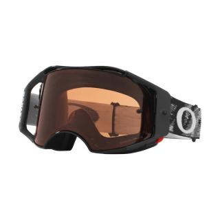 OAKLEY AIRBRAKE MX PRIZM JET Black gogle szare