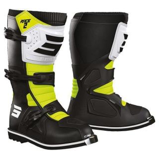 SHOT RACE 2 buty (dla dzieci) czarno-białe-neon 36