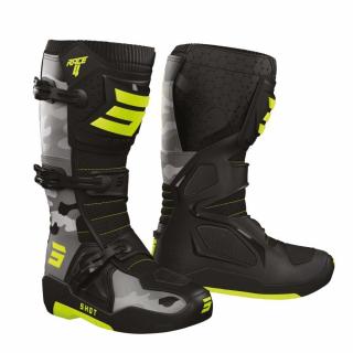 SHOT RACING RACE 4 buty camo-neon 11/45