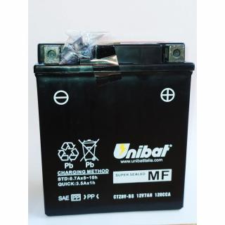 UNIBAT akumulator 7Ah-12V 120A (P+)