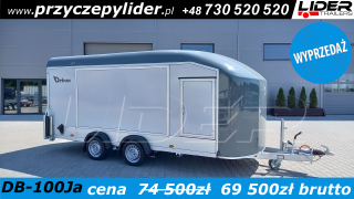 DB-100Ja furgon 497x202x206cm, Cheval Liberte C1000 Roadster Debon, do przewozu aut, 2x drzwi boczne, 2x klapa, RAMPY PODWYŻSZAJĄCE, DMC 2700 - 3500kg