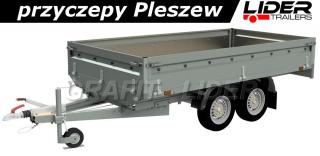 NP-107. przyczepa 320x168x40cm, N16-320 KPS, ciężarowa, platforma uniwersalna, DMC 1600kg
