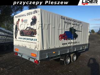 RD-031 przyczepa + plandeka 450x195x170cm, EURO B-2600/3/K5, laweta, DMC 2600kg