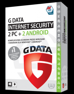 G DATA Internet Security 2PC + 2 Android 1Rok Nowa