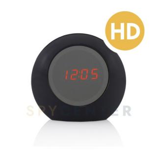 Kamera HD ukryta budzik, zegarek nocny H-186 owalny (czarny)