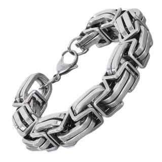 Masywna Bransoleta splot Królewski 110g (15 mm)