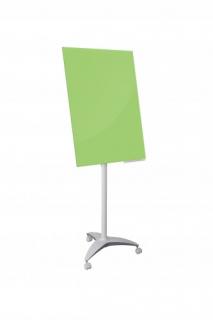 Flipchart mobilny szklany 70x100 cm zielony