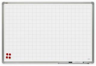 Tablica suchościeralna 2x3 w kratkę lakierowana 240 x 120 cm w ramie officeBoard