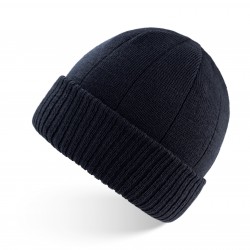 Czapka męska beanie na zimę granatowa Paolo Peruzzi BR-03-DB