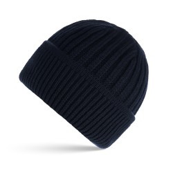 Czapka męska zimowa beanie granatowa ciepła Paolo Peruzzi BR-02-DB