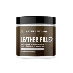 Leather Filler – szpachla do skóry w kolorze białym 250 ml Leather Expert LE-10-FW250