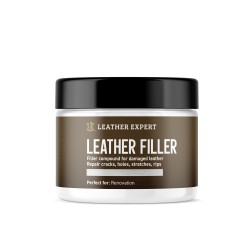 Leather Filler – szpachla do skóry w kolorze białym 50 ml Leather Expert LE-10-FW50