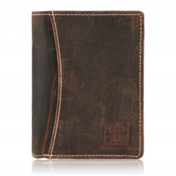 Portfel męski skórzany z ochorną RFID vintage Paolo Peruzzi T-13-BR