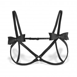 SKÓRZANY STANIK UPRZĄŻ LEATHER BRA HARNESS SESSUALE 38S01U