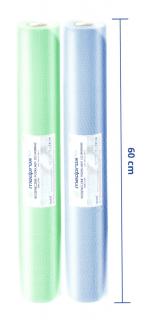 Medprox Eco jednorazowe prześcieradło podkład medyczny 2w 60cm x 50m  ZIELONY / NIEBIESKI Medprox Eco jednorazowy podkład medyczny w rolce 100% celulozy 2w 2 kolory