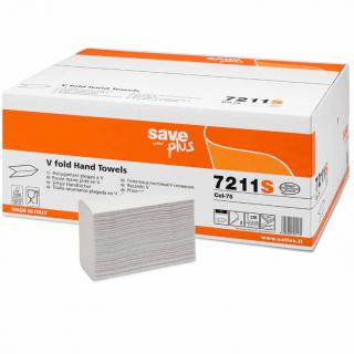 SavePlus jednorazowy ręcznik papierowy V 21,5x18cm 2w 18x175 listków biały Hurt - SavePlus jednorazowy ręcznik papierowy V 21,5x18cm biały