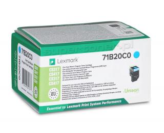 Oryginalny toner Lexmark CS317 CS417 CS517 CX317 CX417 CX517 Cyan (71B20C0) [2.3k]