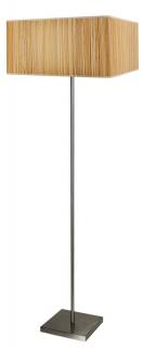 Cajman lampa podłogowa 1x60W E27 40x40 cm kwadrat+abażur o tym samym indeksie, satynowy, abażur sosnowy